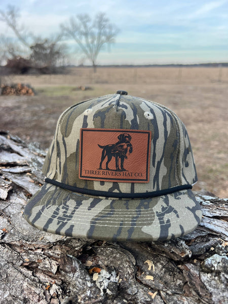 KIDS - Duck Dog - Camo Rope Hat: Mossy Oak Bottomland