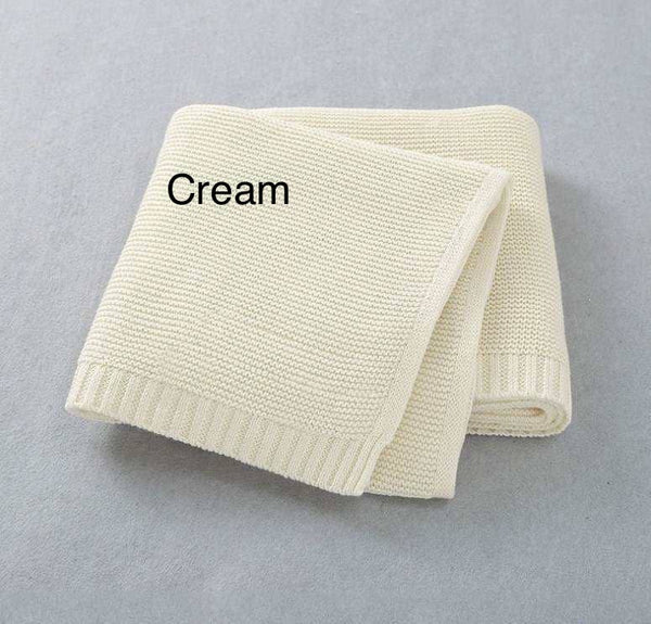 Nap Time Cotton Blanket - ORIGINAL Baby Quilt Blanket : Cream
