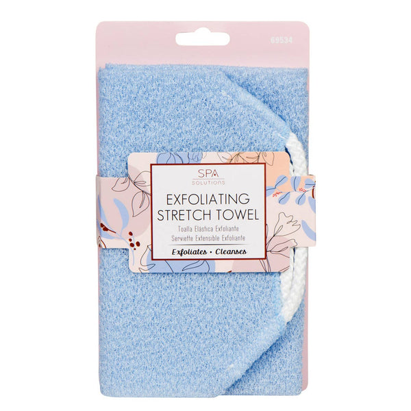 CALA Exfoliating Stretch Shower Exfoliating Towel: Pink