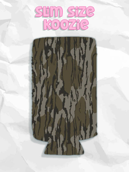 Bottomland camo koozies: Slims