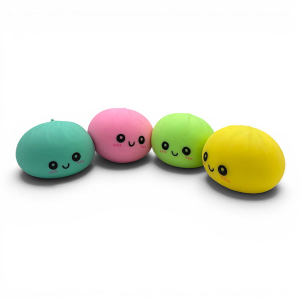 Rainbow Mystery Neon Bun Squishy Toy