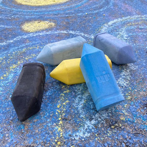 Kids Chunky Sidewalk Chalk -  Non-Toxic - Starry Night