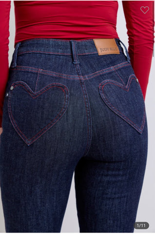 Judy blue HW heart shaped pockets