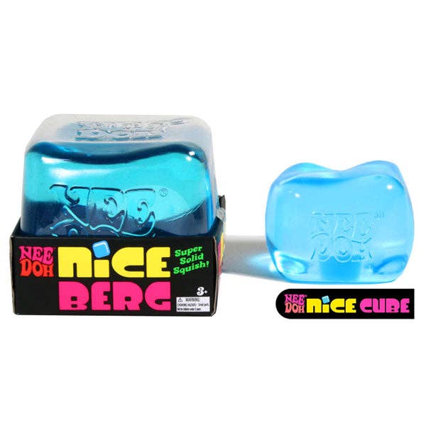 Nee Doh Nice Berg GIANT Blue Squishy Fidget Stress Ball