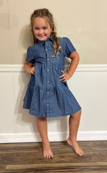 Emma Jean denim layered dress
