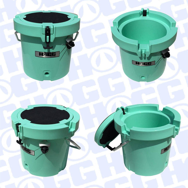 20QT ROUND HOGG COOLERS: WHITE