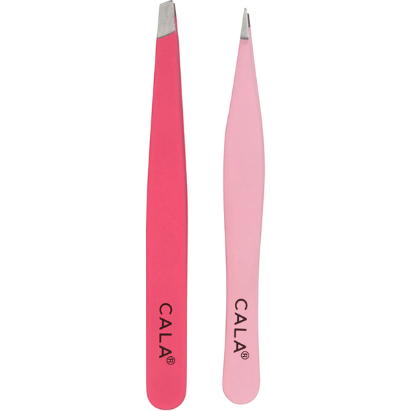 CALA Soft Touch: Tweezer Duo Fine Point & Slanted Set: Mint