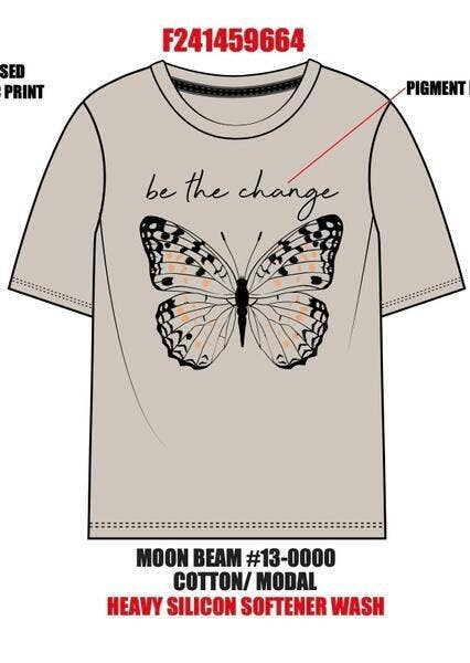 Be The Change Butterfly Tee -  TWEEN GIRLS: