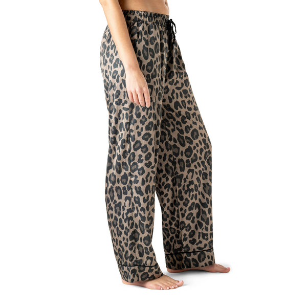 Hello Mello Bow So Lovely Satin Pajama Pant Open Stock: Bow So Lovely
