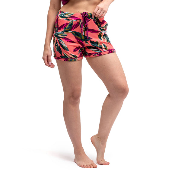 Hello Mello® Breakfast In Bed Lounge Shorts Open Stock: Large/XLarge / Feline Good