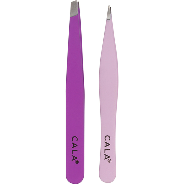 CALA Soft Touch: Tweezer Duo Fine Point & Slanted Set: Mint