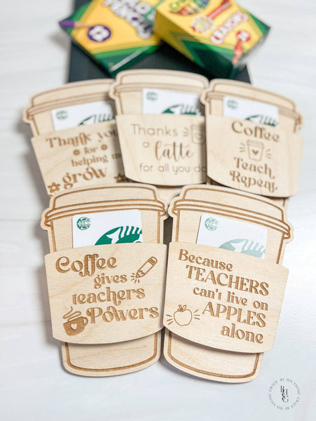 Teacher Gift Card Holder: Thank You For Helping Me Grow