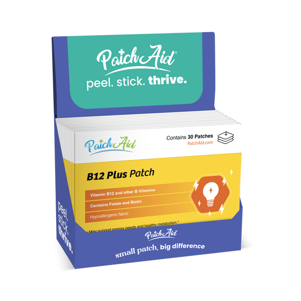 B12 Energy Plus Vitamin Patch - Energy & Mood Support: