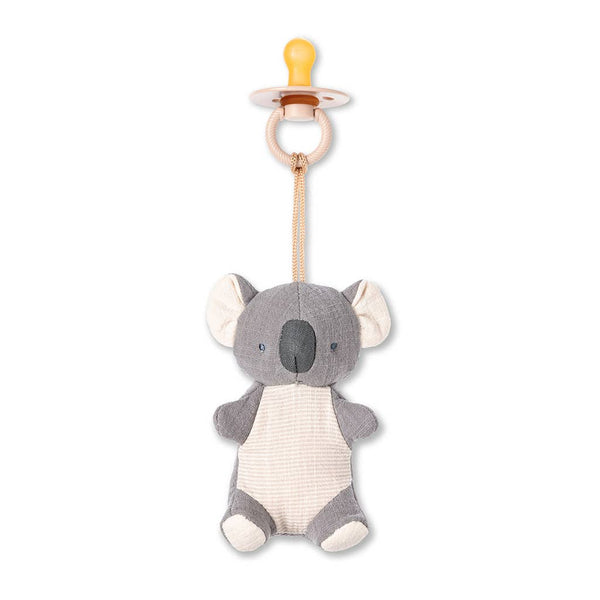 Bitzy Pal Natural Rubber Pacifier & Plush: Cow
