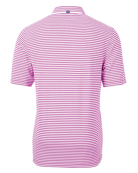 Cutter & Buck Virtue Eco Pique Stripe Recycled Men's Polo: Chutney