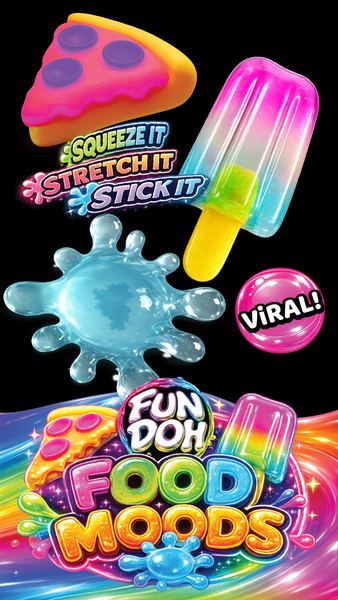 Fun Doh Food Moods Snack Attack Squishy Variety