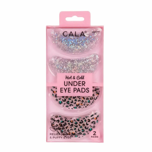 CALA Hot and Cold Under Eye Pads 2 Pack: Glitter and Cheetah