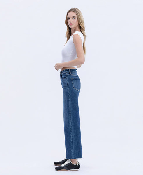 HIGH RISE TROUSER PRESS WIDE LEG JEANS F6327: RATIONAL