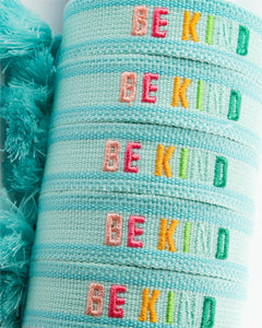 Colorful Embroidered Bracelets: Mint | Be Kind