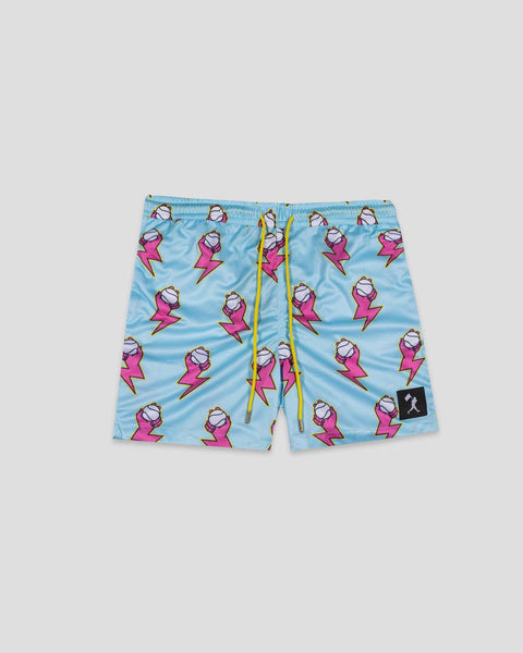 Electric Arms Diamond Air Mesh Shorts (Blue) - Youth: