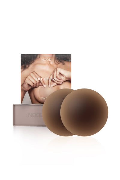 No-Show Reusable Adhesive Nipple Covers: No 3 Buff