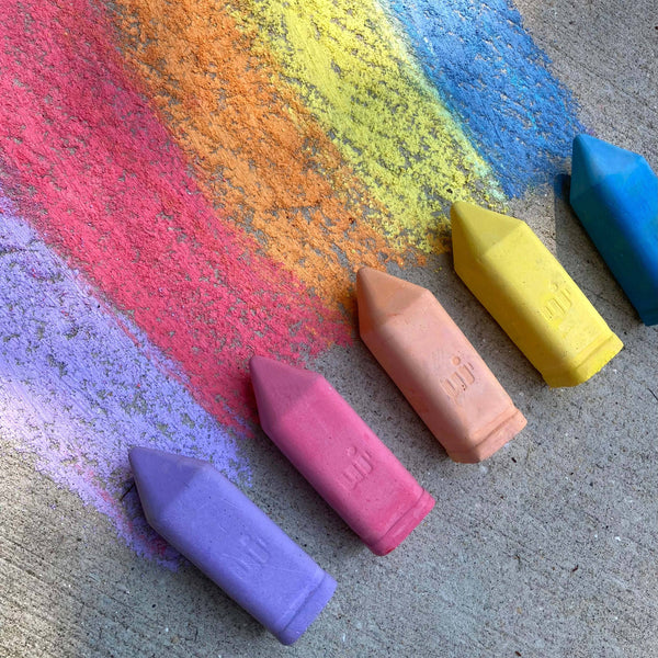 Kids Chunky Sidewalk Chalk -  Non-Toxic - Rainbow