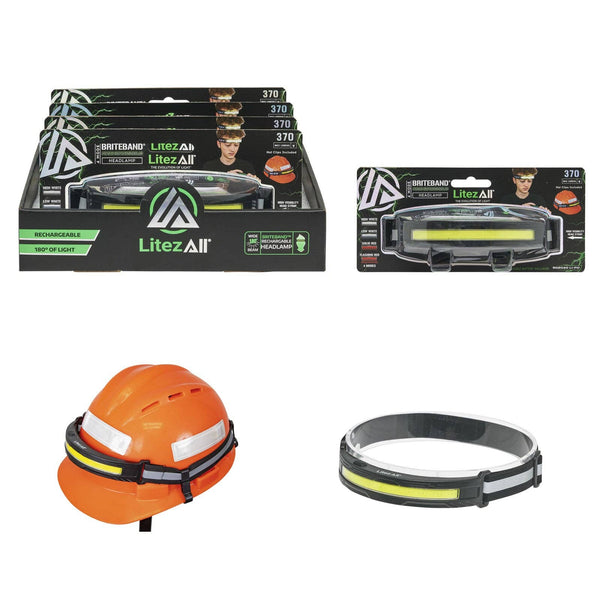 LitezAll Rechargeable Brite Band Headlamp
