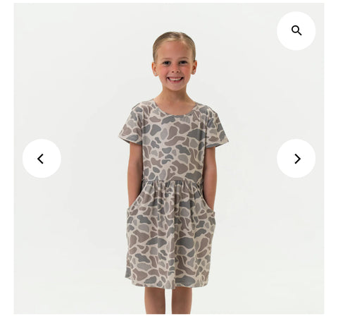 Youth moxie dress classic deer camo