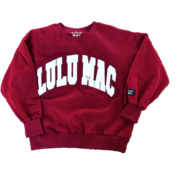 Lulu Mac Maroon/White - Stitch: