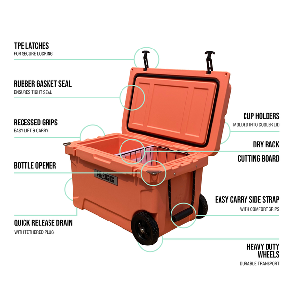 45QT COOLER: Lemon Cream