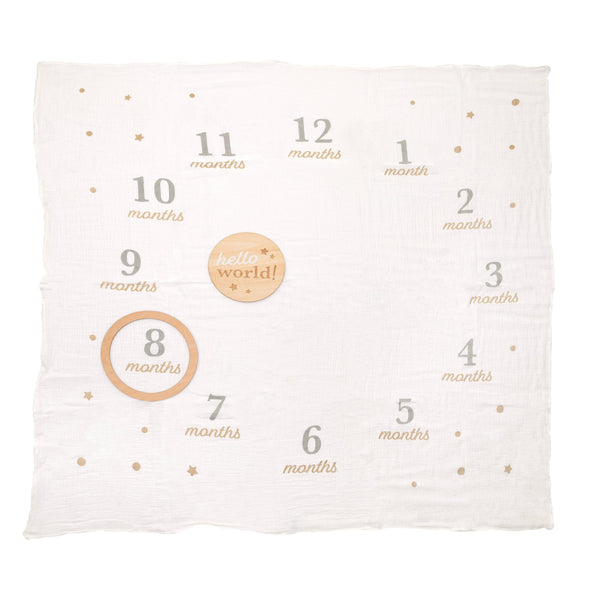 Milestone Blanket & Prop Set Kit, Infant Milestone Markers