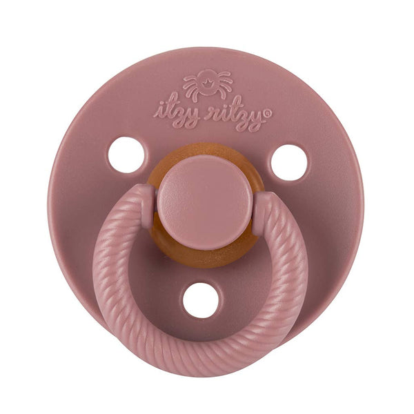 Itzy Soother™ Natural Rubber Paci Sets: Blossom + Rosewood