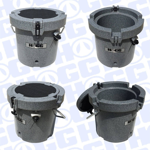 20QT ROUND HOGG COOLERS: WHITE