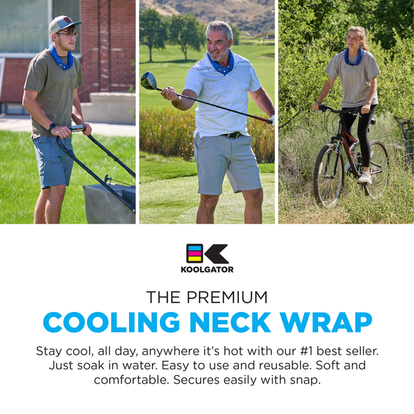 Premium Cooling Neck Wrap: Gray