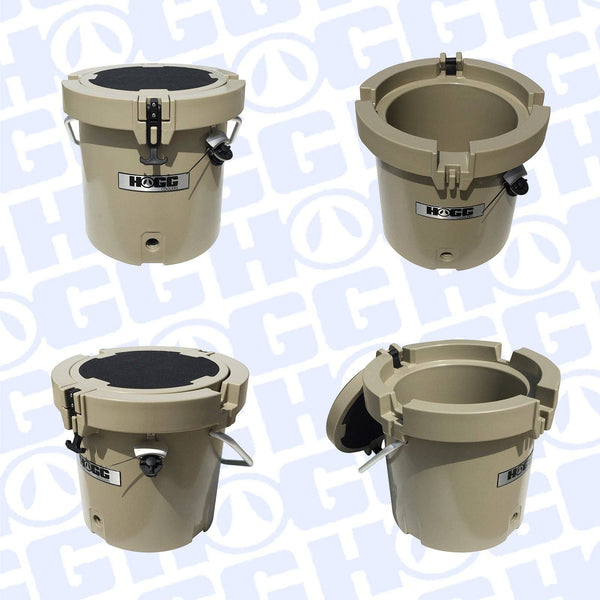 20QT ROUND HOGG COOLERS: WHITE