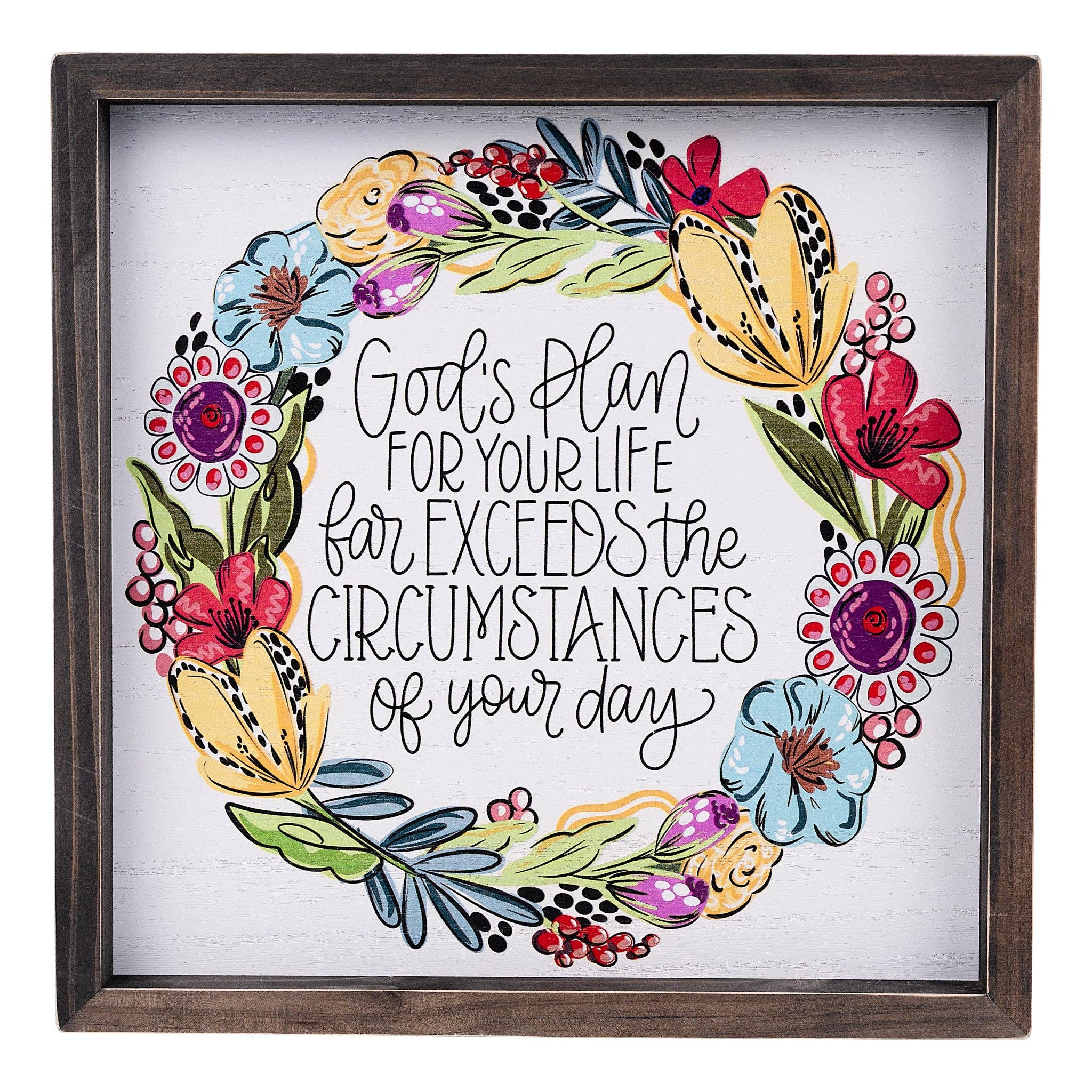 God's Plan for Your Life Framed Board