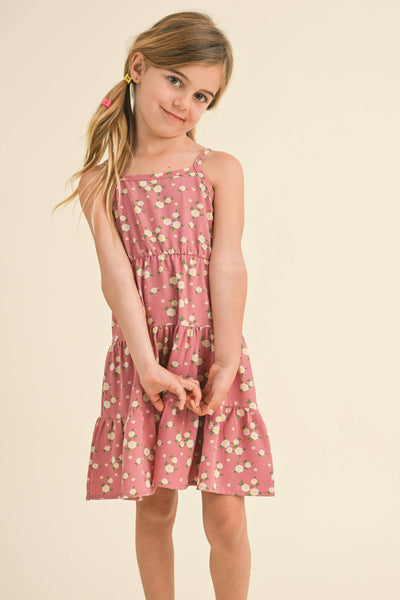 TWEEN KIDS GIRLS STRAPPY TIERED DRESS (4-6X): 4