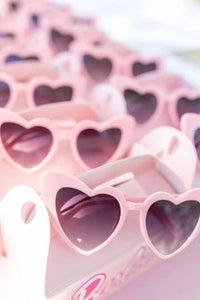 Barbie Style Matte Pink Heart Sunglasses