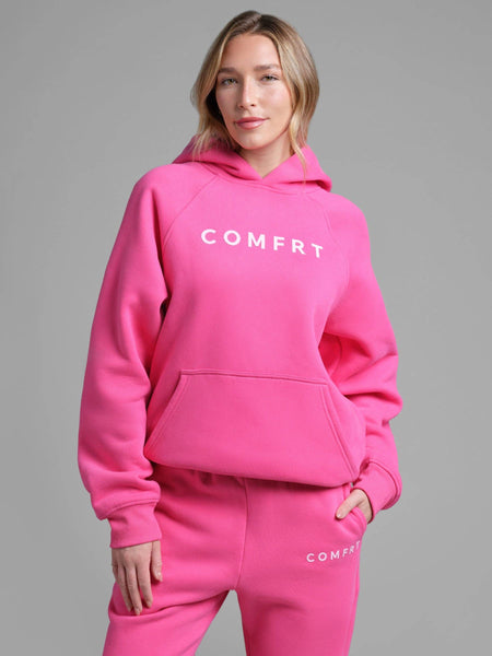 Tranquil Hoodie: Hot Pink
