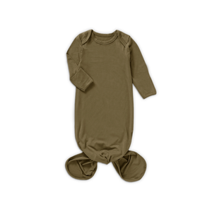 Bamboo Knotted Gown: Olive