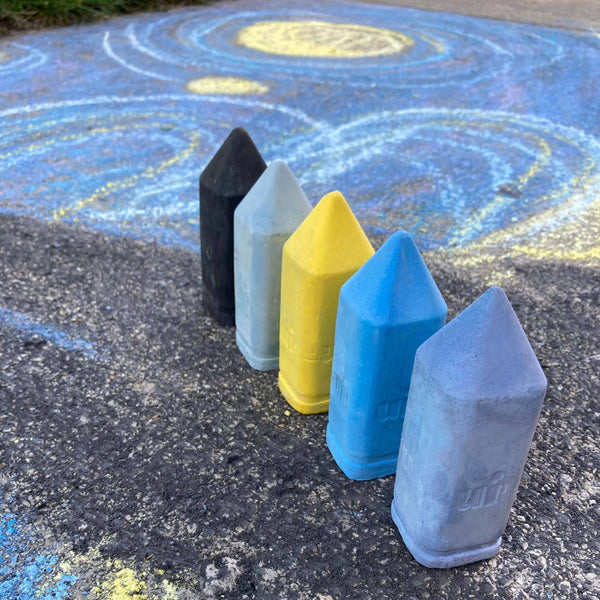 Kids Chunky Sidewalk Chalk -  Non-Toxic - Starry Night