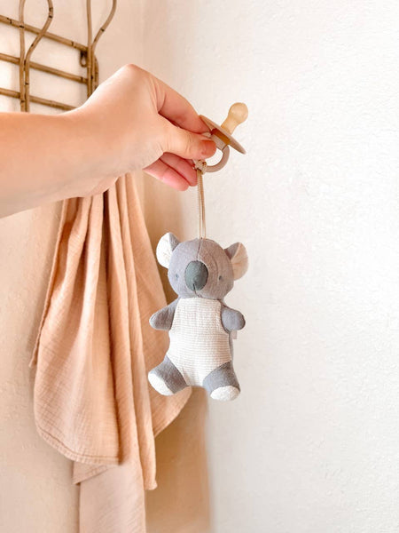 Bitzy Pal Natural Rubber Pacifier & Plush: Cow