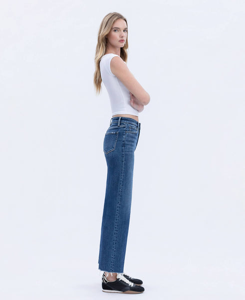 HIGH RISE TROUSER PRESS WIDE LEG JEANS F6327: RATIONAL
