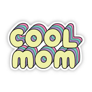 "Cool Mom" Lettering Sticker