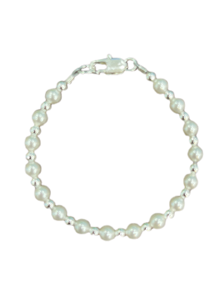 Classic Pearls (RP-1 White) Bracelet, Children's Jewelry: 4