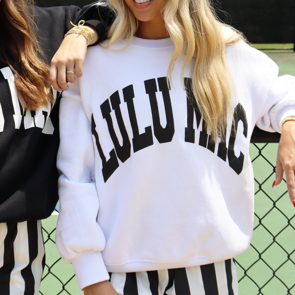 Lulu Mac Sweatshirt White/Black - Puff: