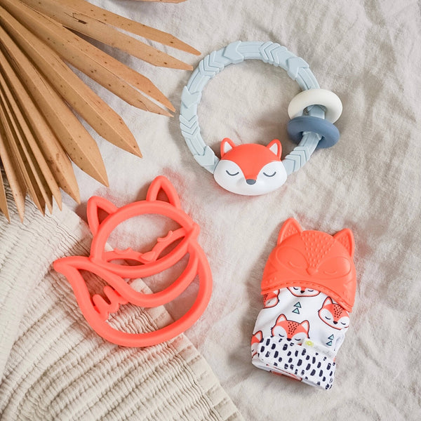 Ritzy Rattle™ Silicone Teether Rattles: Cactus