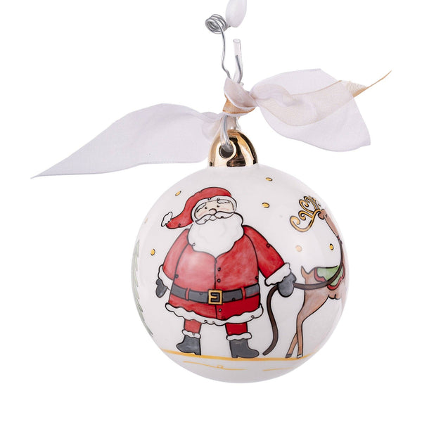 Santa Sleigh Ornament