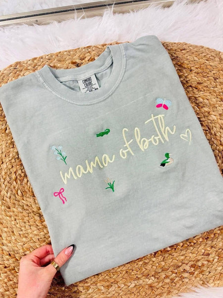 Embroidered MAMA Icons Graphic: Butter CC tee / Girl Mama