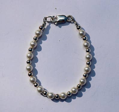 Classic Pearls (RP-1 White) Bracelet, Children's Jewelry: 4